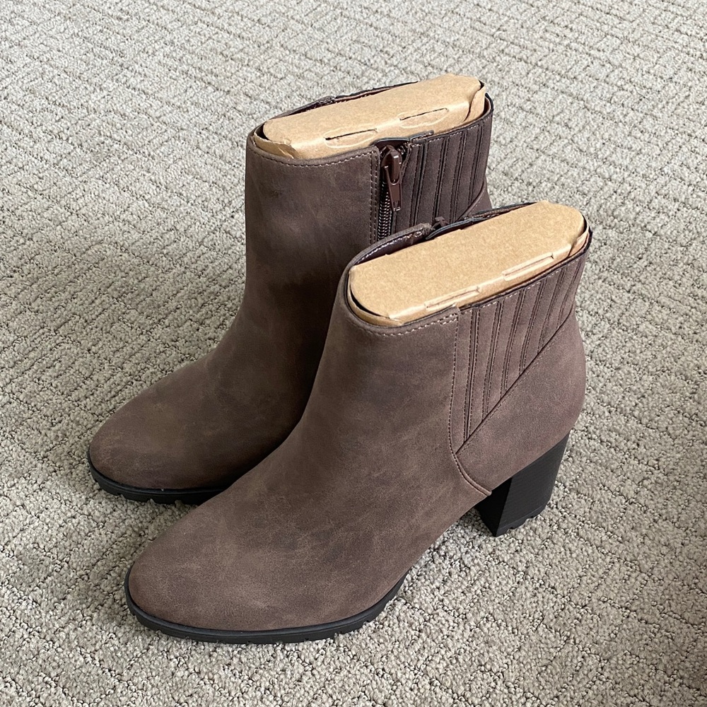 Kelly & Katie Dark Brown Ankle Booties